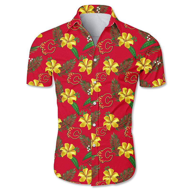 NHL Calgary Flames Design Logo 7 Hawaiian Shirt For Men And Women -  Freedomdesign