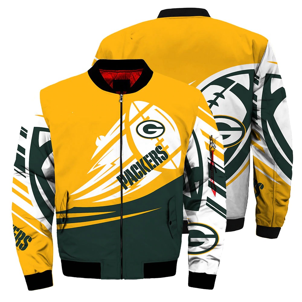 Green Bay Packers Bomber Jacket cool design winter coat - 89 Sport shop