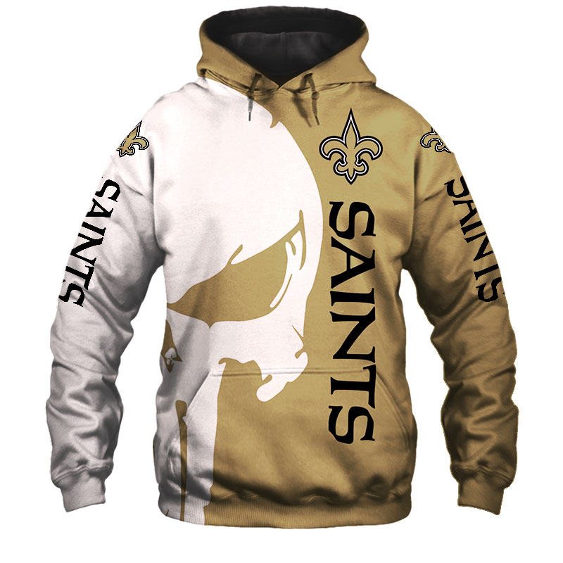 New Orleans Saints Hoodie Ultra Skulls new design 2021 - 89 Sport shop