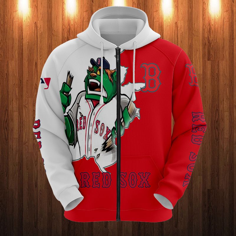 Boston Red Sox Hoodies 3D mascot design Sweatshirt for fan - 89 Sport shop