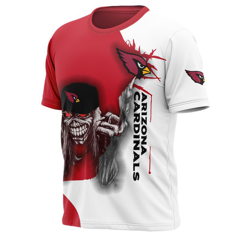 Arizona Cardinals T-shirt Iron Maiden skull