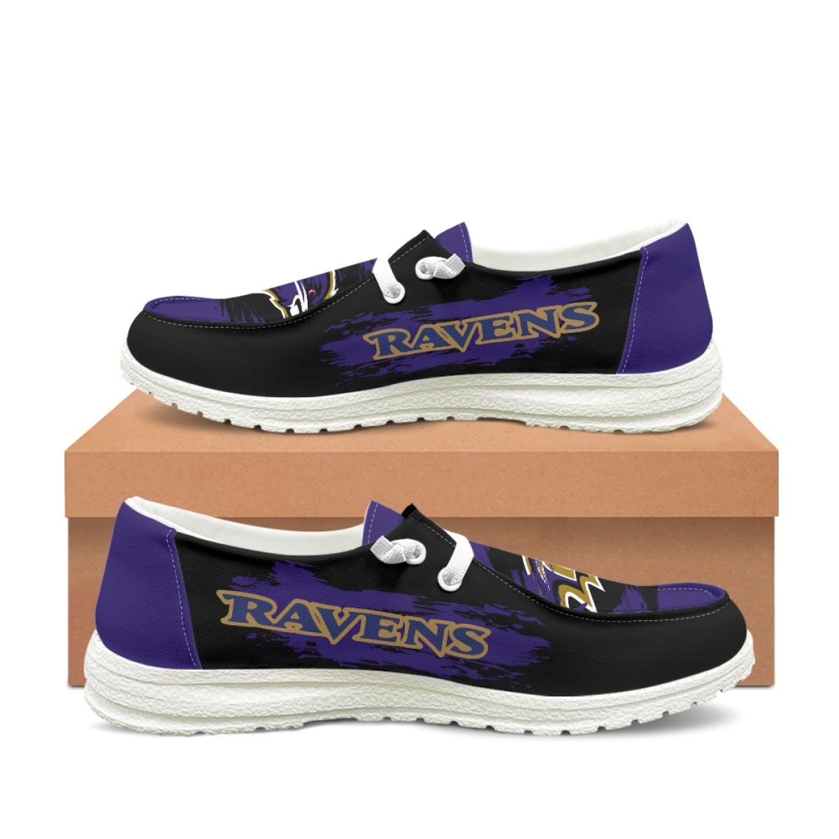 Baltimore Ravens Hey Dude Shoes